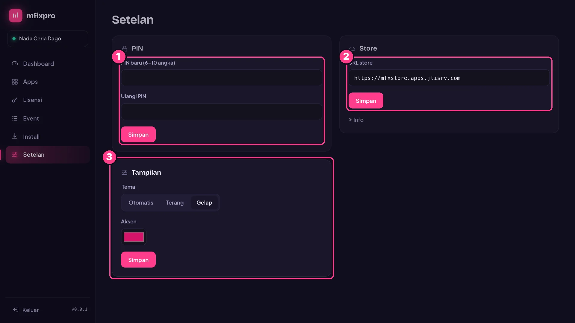Setelan mfixpro