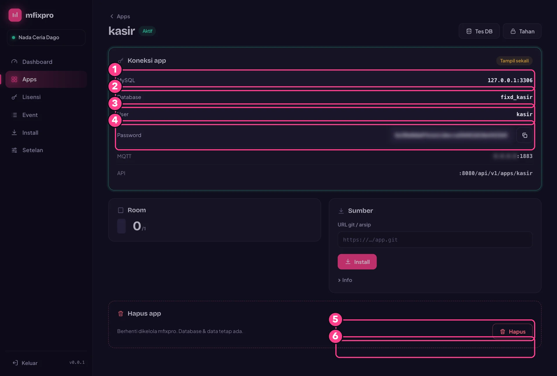 Kartu Koneksi app di mfixpro